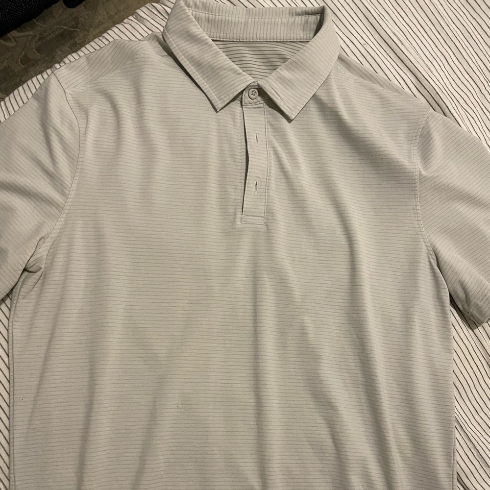 Men’s Lululemon Evolution Performance Polo Size Large No Stink Zinc